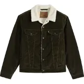 Levi's Veste mi-saison 'Type III Sherpa Trucker' olive
