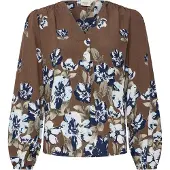 Fransa Chemisier 'FRCARRIE' bleu clair / marron