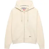 Superdry Veste de survêtement 'Luxe Casual' blanc naturel