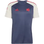 Adidas Maillot 'France Rugby' bleu-gris / rouge / blanc