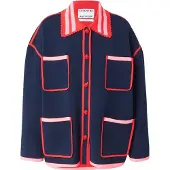 Essentiel Antwerp Cardigan 'KOKORICO' marine / rose / rouge