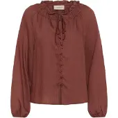 Cream Chemisier 'Goni' marron