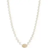 Ralph Lauren Chaîne or / blanc perle
