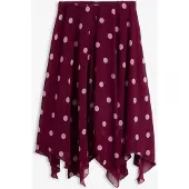 Bonprix Jupe midi asymétrique en mousseline