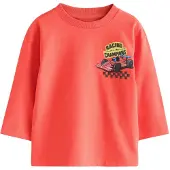 Next T-Shirt bleu roi / jaune / gris clair / rouge clair