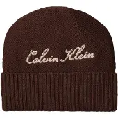 Calvin Klein Bonnet écru / chocolat