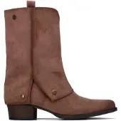 Xti pour femme. 14647801-TAUPE Bottines 146478 taupe (36), 3 à 5 cm, Fermeture éclair, Casuel