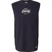 New Era T-Shirt 'NBA LOSLAK' bleu marine / blanc