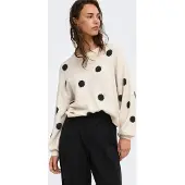 ONLY Pull-over 'ONLRica' crème / noir