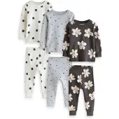 Next Pyjama gris / noir / blanc