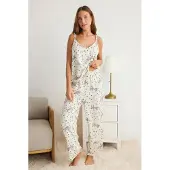 Trendyol Pyjama chamois / marine / bleu clair / rose ancienne