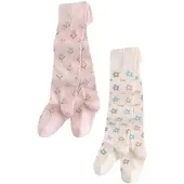 Next Collant 'Rich' azur / marron / rose ancienne / blanc