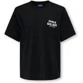 Only & Sons Junior T-Shirt 'OSJPARKS GALLERY' noir / blanc