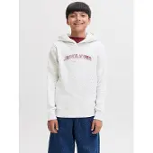 Jack & Jones Junior Sweat 'JJAVERY' rouge foncé / blanc chiné