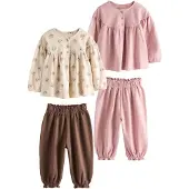 Next Pyjama beige / brun foncé / rosé