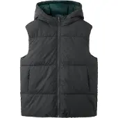 Mango KIDS Gilet 'GERARD' gris foncé / sapin