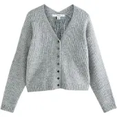 Next Cardigan gris chiné