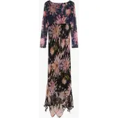 Desigual Robe jaune pastel / violet clair / noir