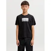 Jack & Jones Kids Junior T-Shirt 'JCOFUSION' gris / gris clair / noir / blanc