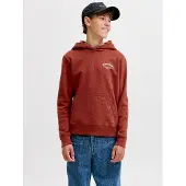 Jack & jones Junior Sweat 'JJEBrandes' rouge / noir / blanc cassé