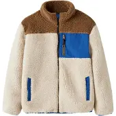 Name it Veste en polaire 'NKMMacey' beige / bleu / marron