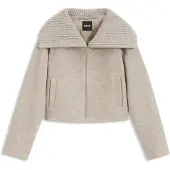 BOSS Veste zippée en laine vierge