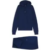 HUGO Ensemble de survêtement en coton avec patch logo bleu