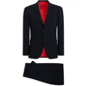 HUGO Costume deux pièces Slim en laine à micro motif