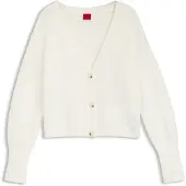 HUGO Cardigan Relaxed en laine texturée