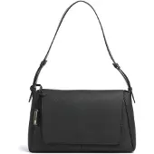 BOSS Sac d'épaule en cuir grainé avec plaque logo