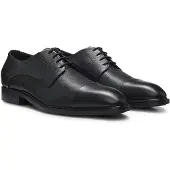 BOSS Derbies en cuir grainé confectionnées en Italie