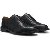 HUGO Chaussures à lacets en cuir avec détails perforés