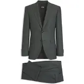 BOSS Costume deux pièces Regular en laine vierge italienne