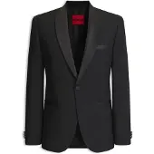 HUGO pour homme. 50570749 Veste de smoking Arti en noir (102), Fête, Laine, Classique