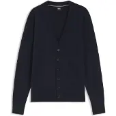BOSS Cardigan en laine mérinos extra-fine boutonné