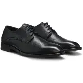 BOSS Chaussures à lacets en cuir grainé confectionnées en Italie