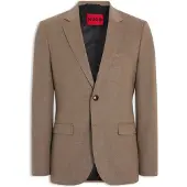 HUGO Veste de costume Extra Slim en flanelle mélange