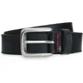 HUGO Ceinture de costume en cuir avec boucle à logo gravé