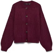 Vero Moda Cardigan 'VMLEA' lie de vin