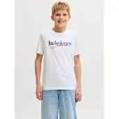 Jack & jones Junior T-Shirt 'JJTOM' bleu / rouge / blanc
