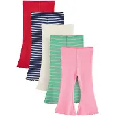 Next Leggings crème / bleu foncé / citron vert / rose clair / rouge