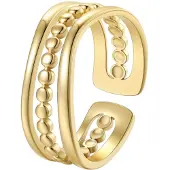 Hey Happiness Bague 'Layered Bead' or