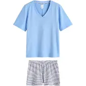 Next Shorty bleu ciel / rose / bordeaux / blanc