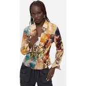 Desigual Chemisier mélange de couleurs
