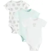 Cool Club Barboteuse / body bleu clair / gris / blanc