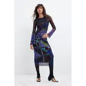 Desigual Robe 'S. L. Lacroix' bleu / mélange de couleurs
