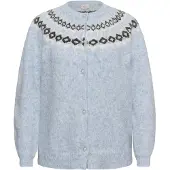 KAFFE CURVE Cardigan bleu clair