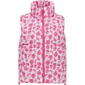 IZIA Gilet rose / blanc