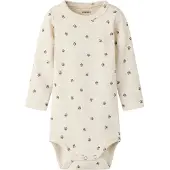 Name it Barboteuse / body 'NBMLARIS' chocolat / blanc chiné