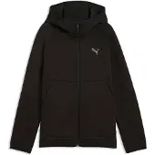 Puma Veste de survêtement gris / noir